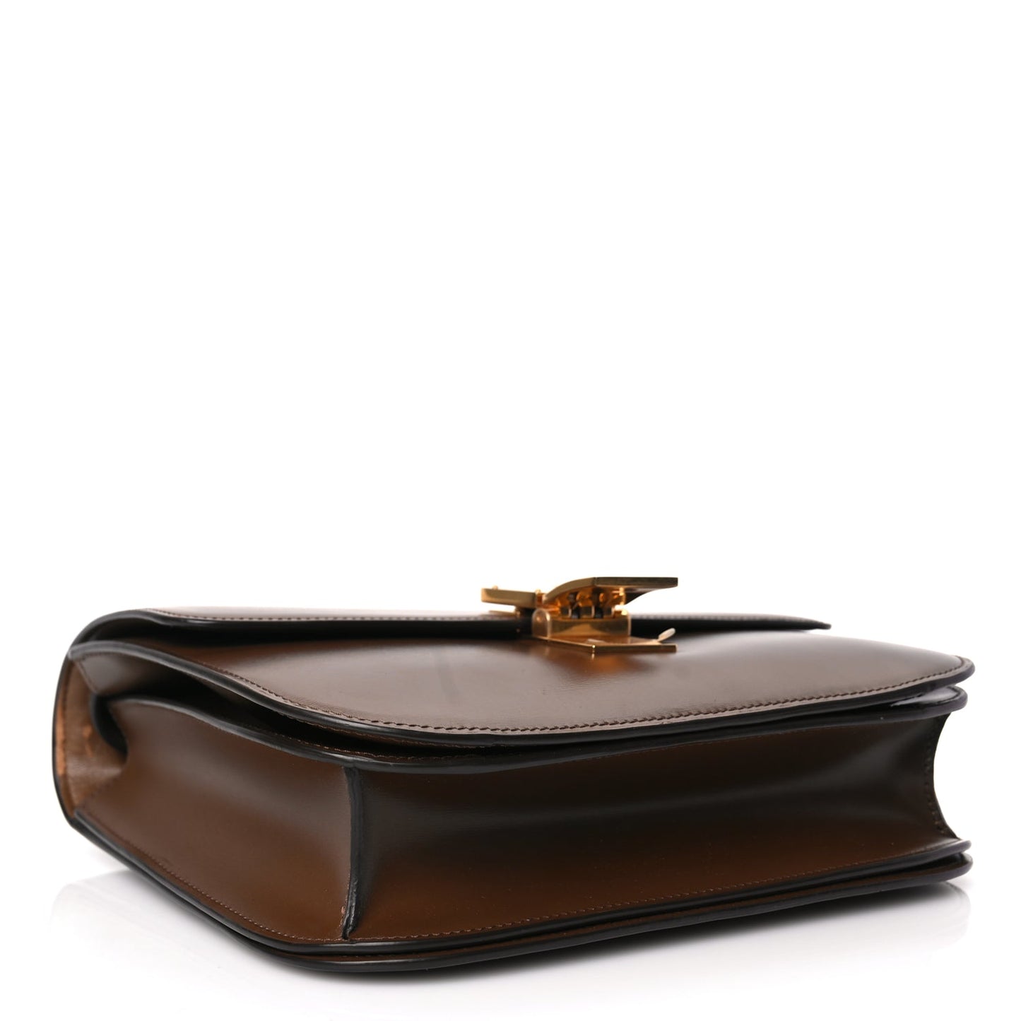 Celine Box Calfskin Medium Classic Box Flap Bag Camel