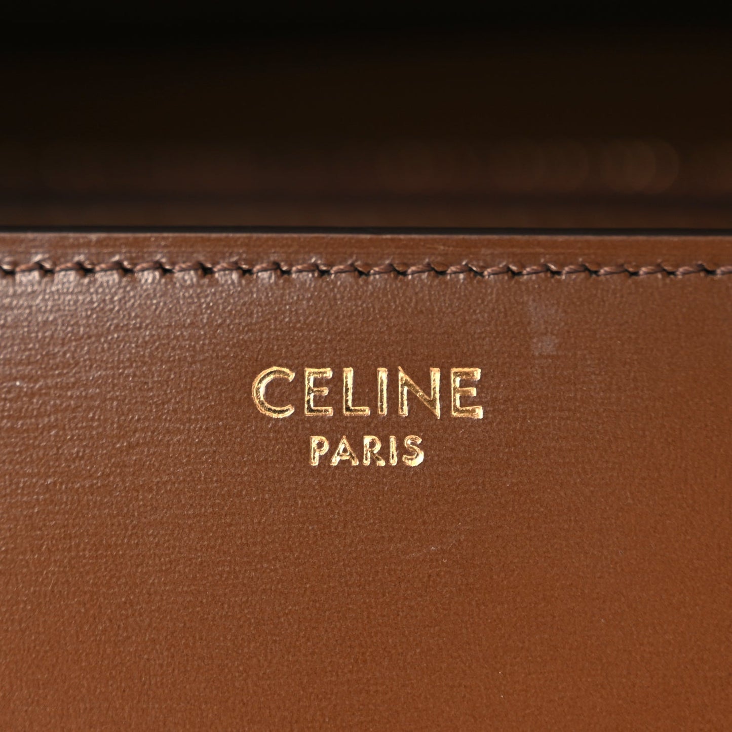 Celine Box Calfskin Medium Classic Box Flap Bag Camel