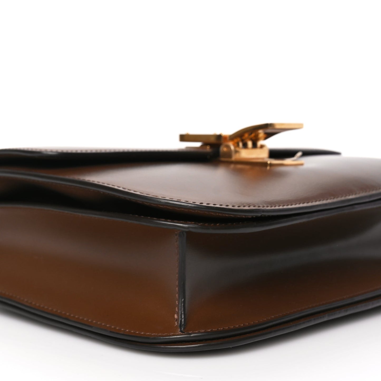 Celine Box Calfskin Medium Classic Box Flap Bag Camel