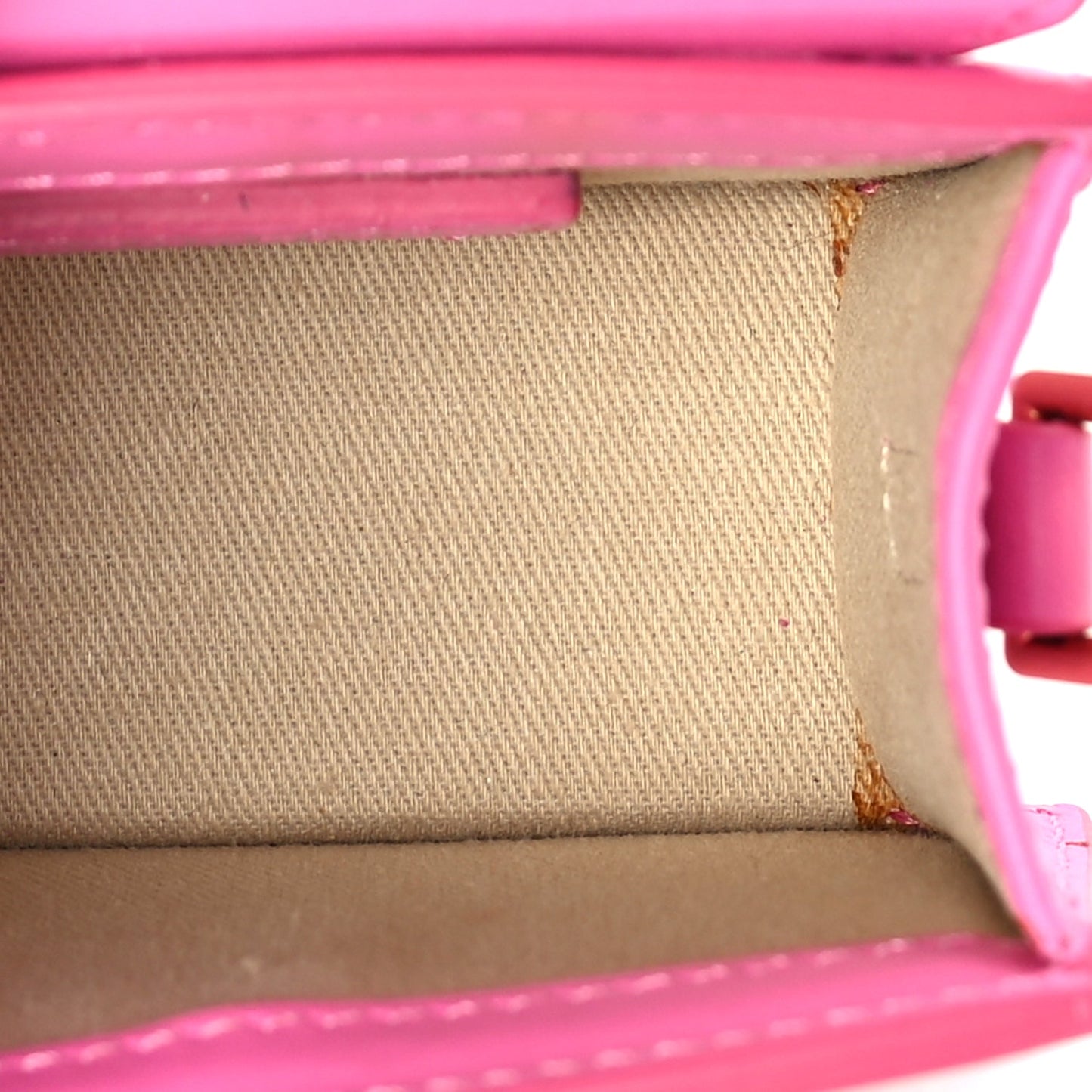 Jacquemus Smooth Calfskin Mini Le Chiquito Neon Pink