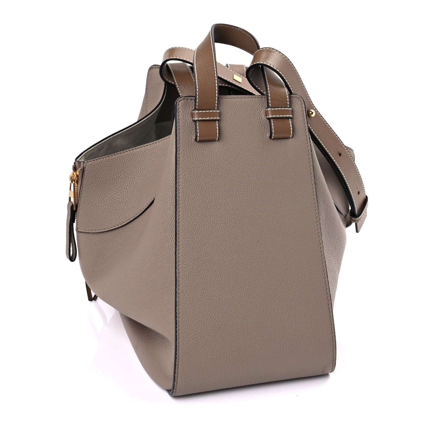 Loewe Calfskin Small Hammock Shoulder Bag Sand Mink