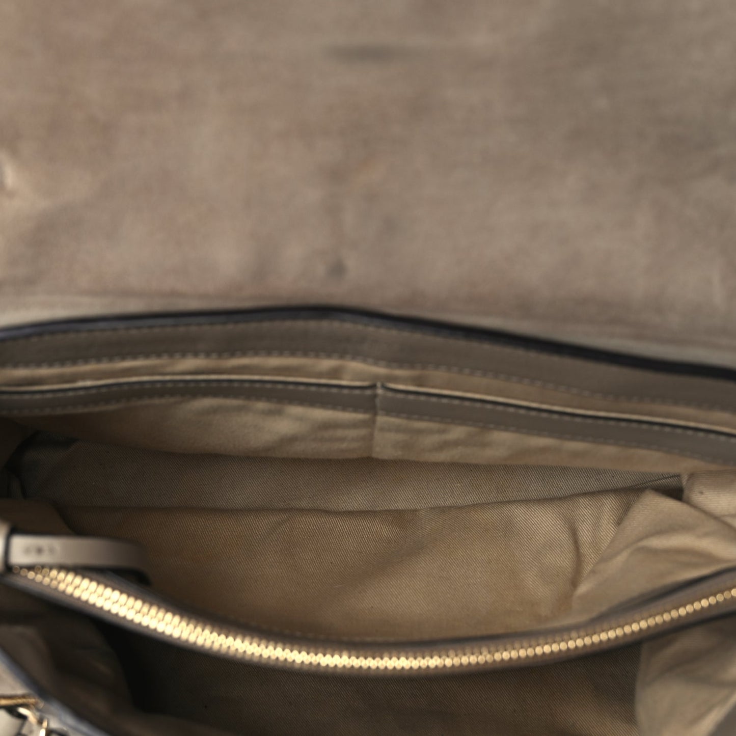 Chloe Calfskin Medium Faye Day Shoulder Bag Motty Grey