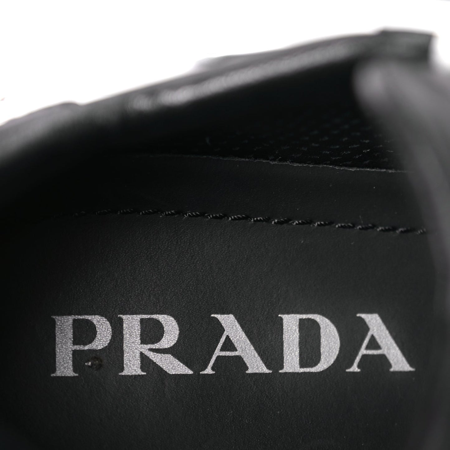 Prada Re-Nylon Spazzolato Triangle Logo Womens Prax 01 45mm Sneakers 36.5  Black