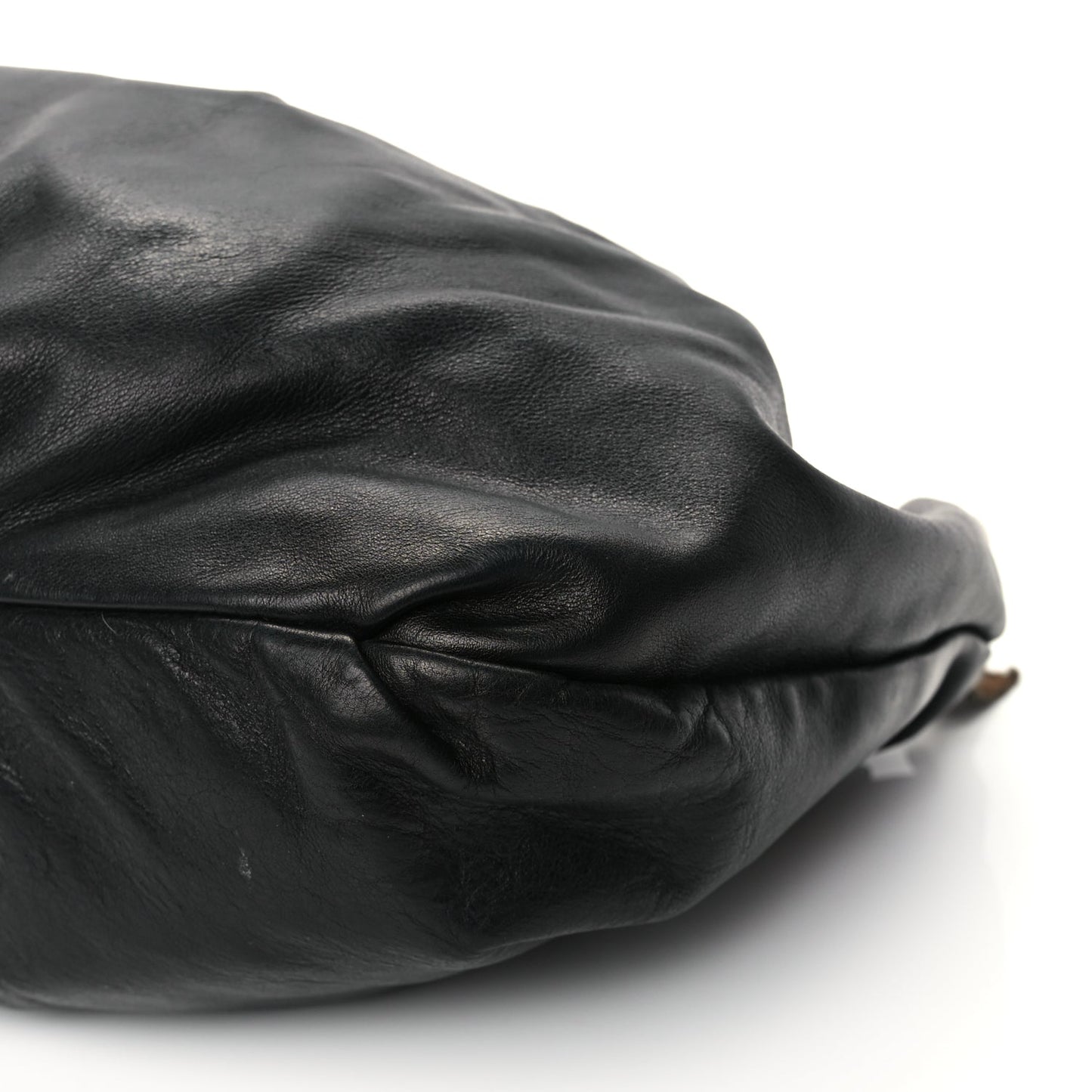 Prada Cervo Hobo Shoulder Bag Black