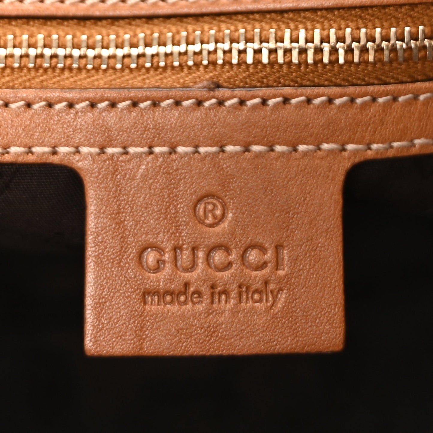 Gucci GG Monogram Medium Charm Tote Light Brown