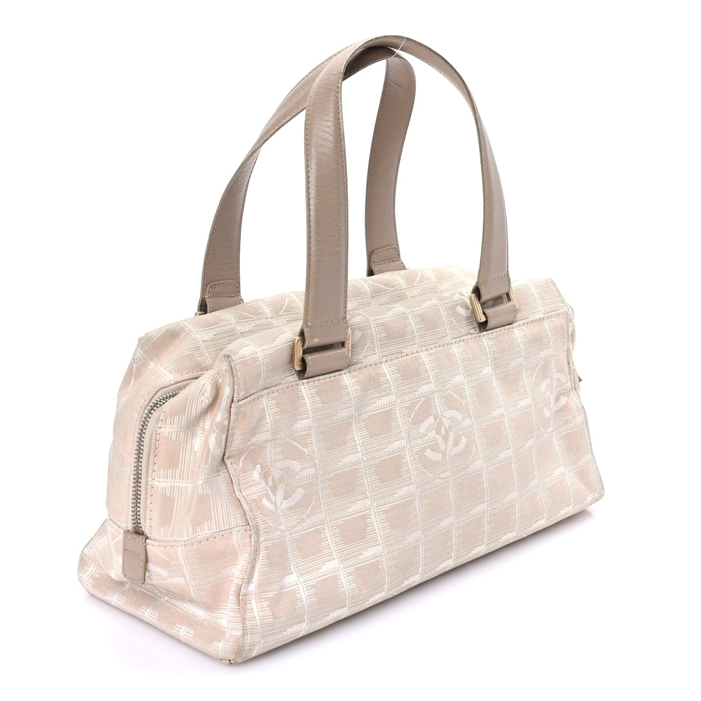 Chanel Nylon Travel Shoulder Bag  Pink