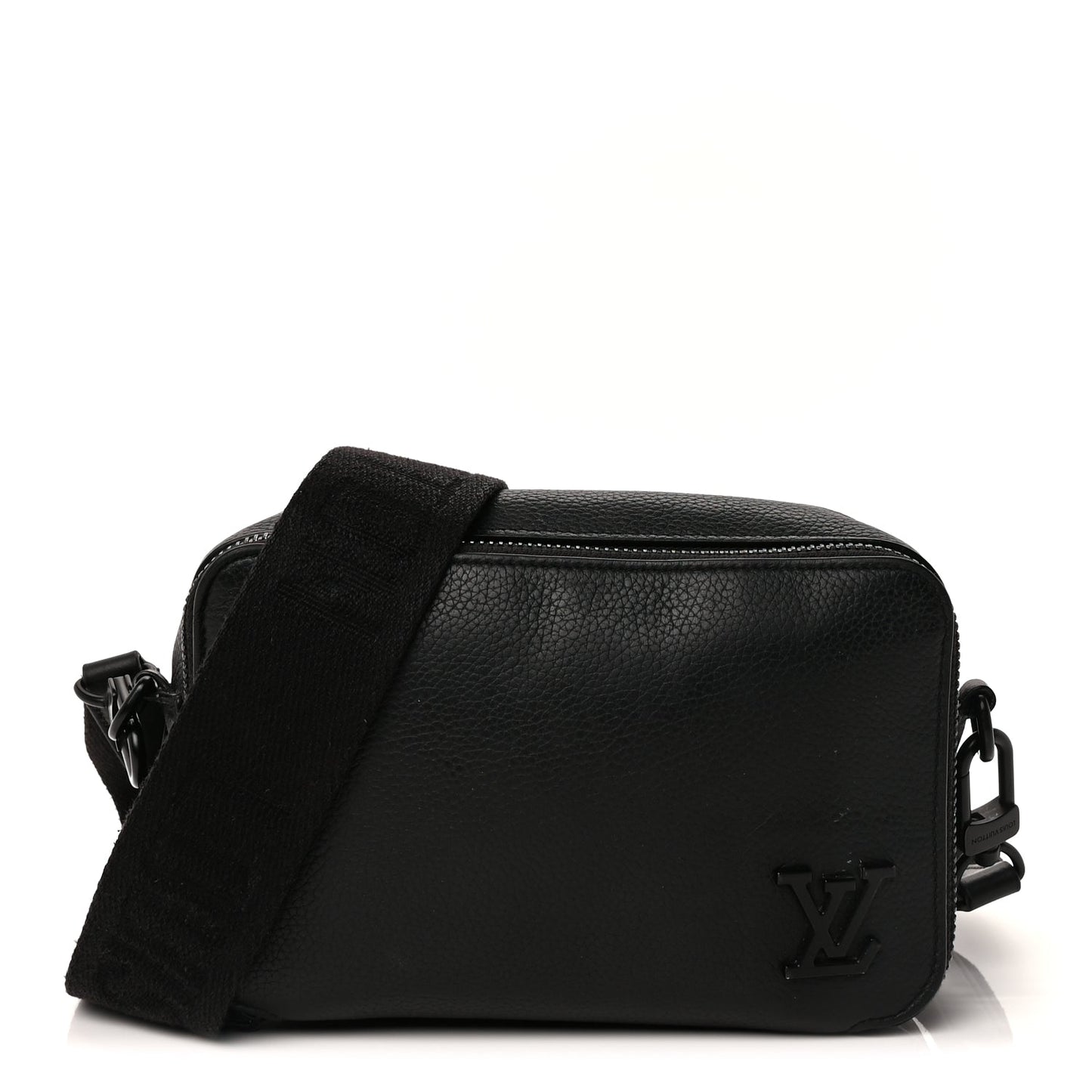 Louis Vuitton Calfskin Aerogram Alpha Wearable Wallet Black