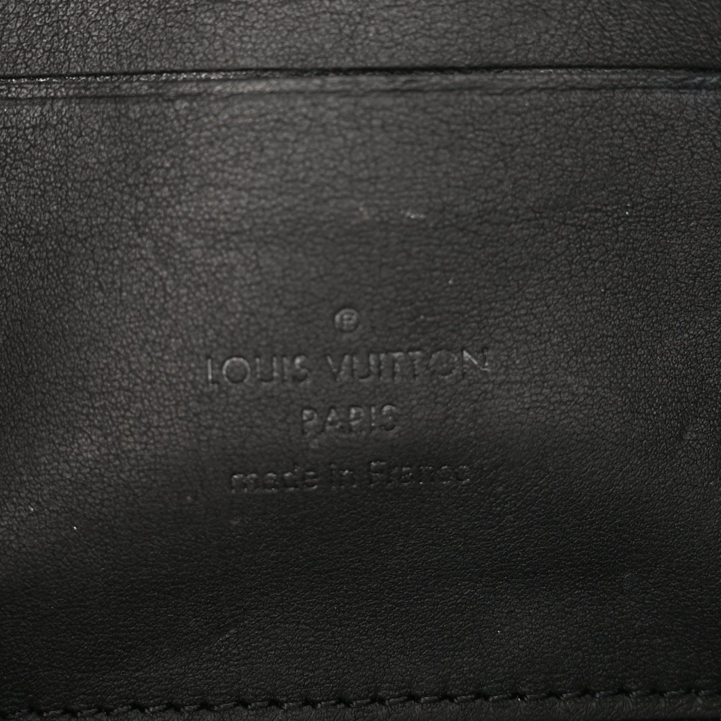 Louis Vuitton Calfskin Aerogram Alpha Wearable Wallet Black