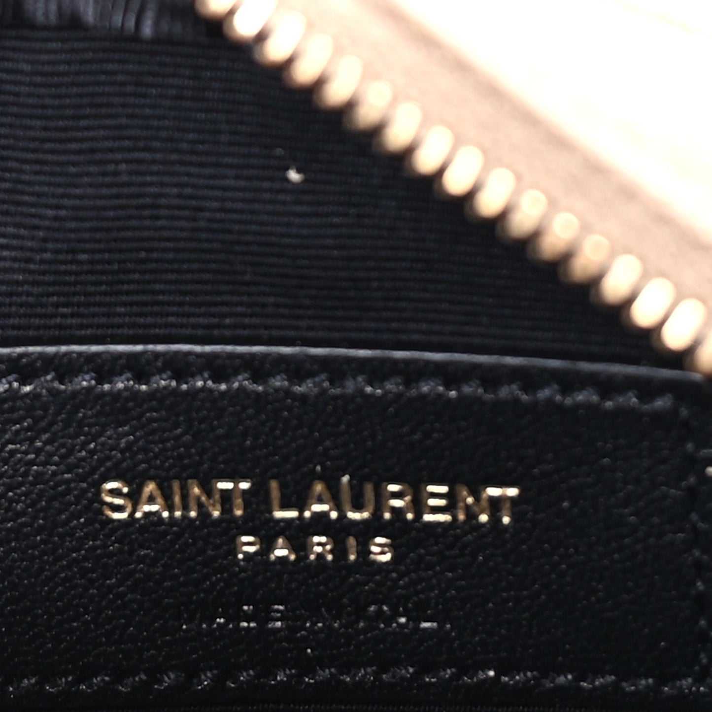 Saint Laurent Grain De Poudre Matelasse Monogram Baby Lou Camera Bag  Dark Beige