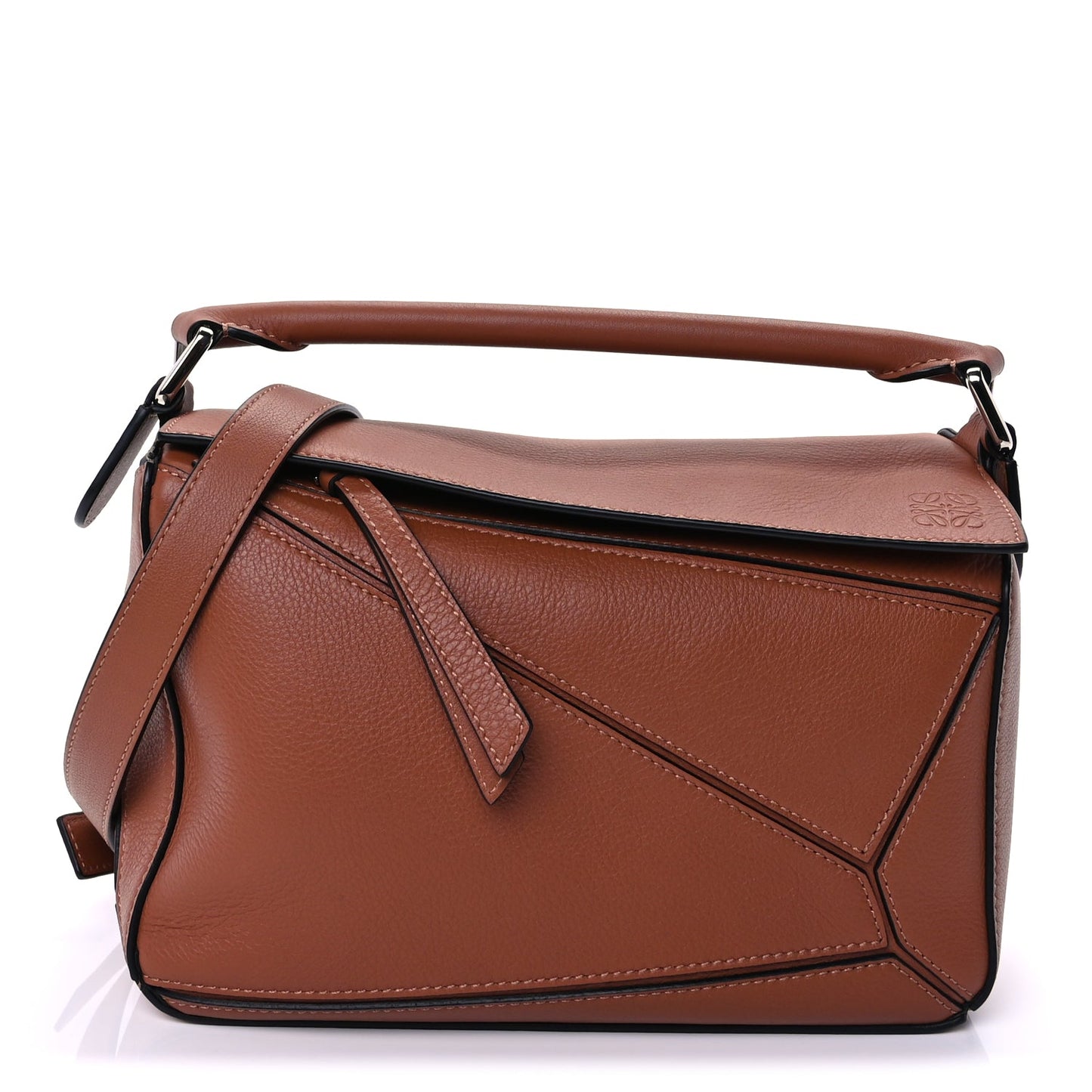 Loewe Calfskin Mini Puzzle Edge Bag Tan