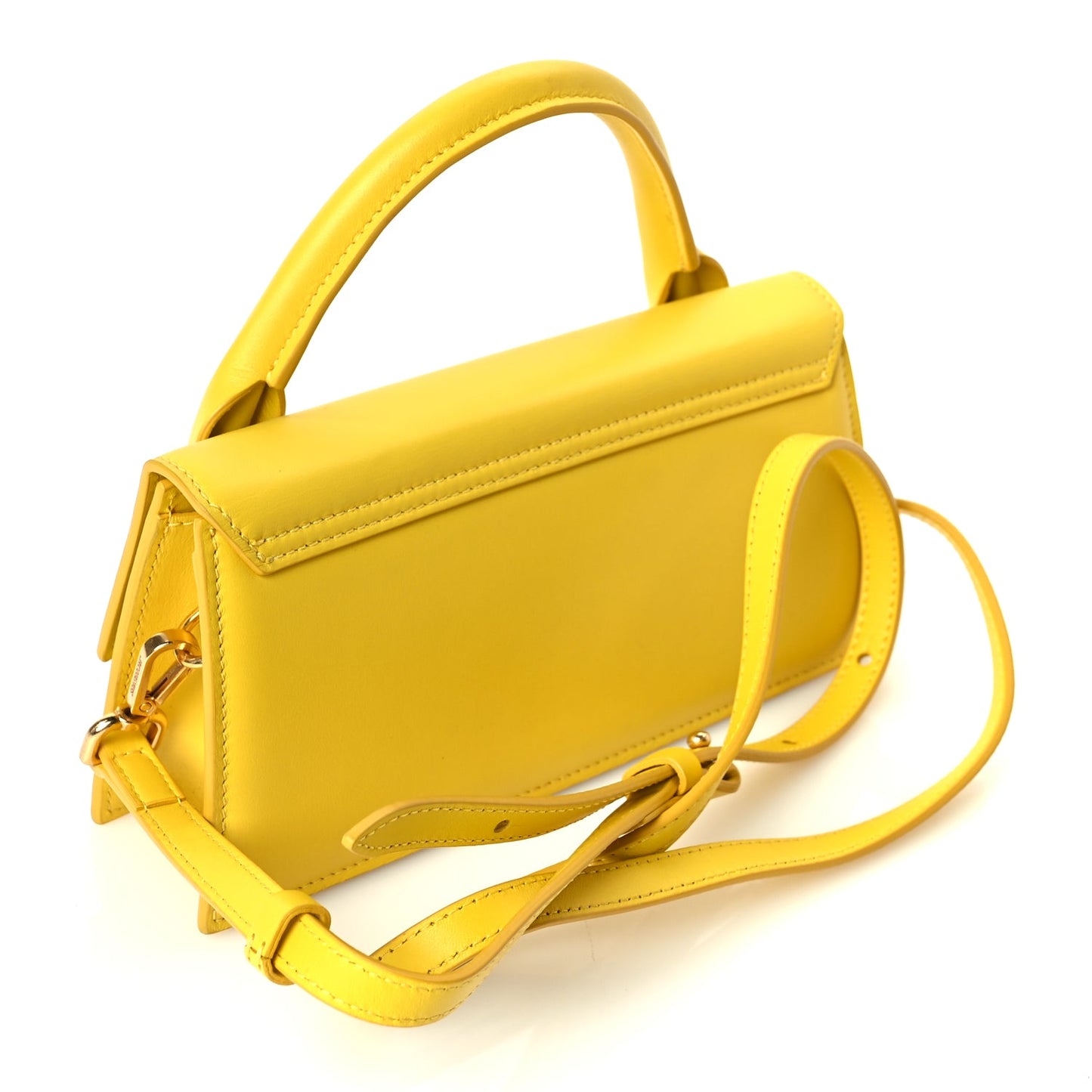 Jacquemus Smooth Calfskin Le Chiquito Long Yellow