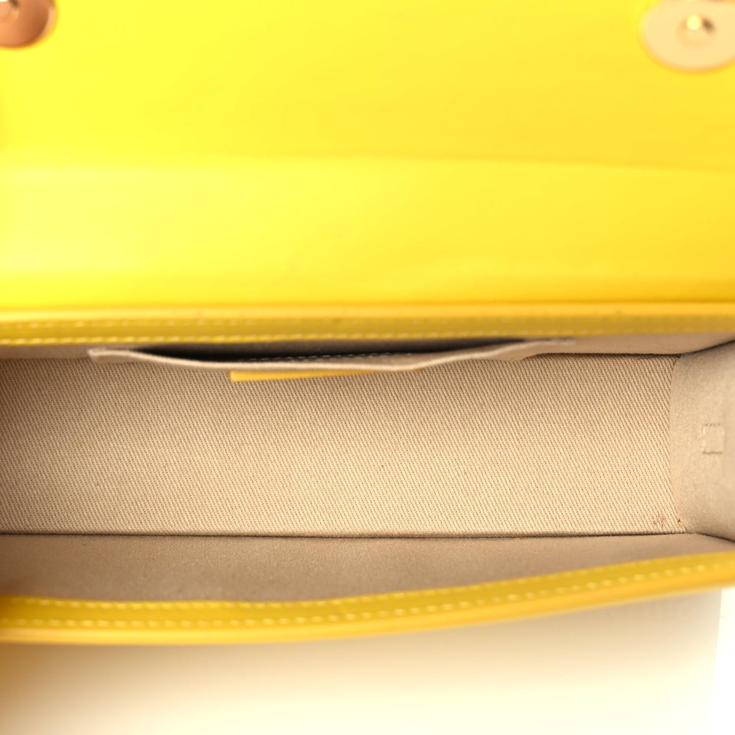 Jacquemus Smooth Calfskin Le Chiquito Long Yellow