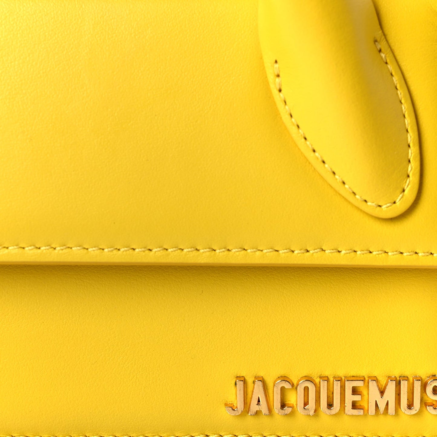 Jacquemus Smooth Calfskin Le Chiquito Long Yellow