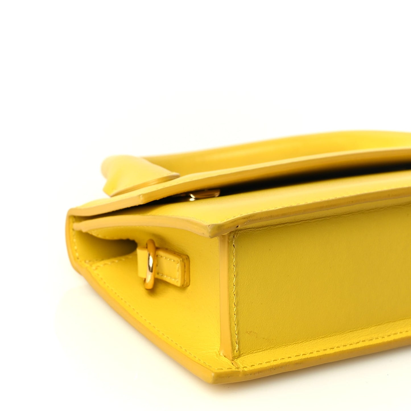 Jacquemus Smooth Calfskin Le Chiquito Long Yellow