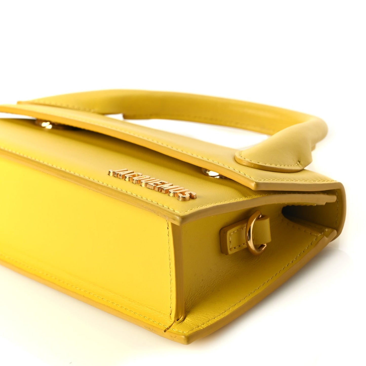 Jacquemus Smooth Calfskin Le Chiquito Long Yellow