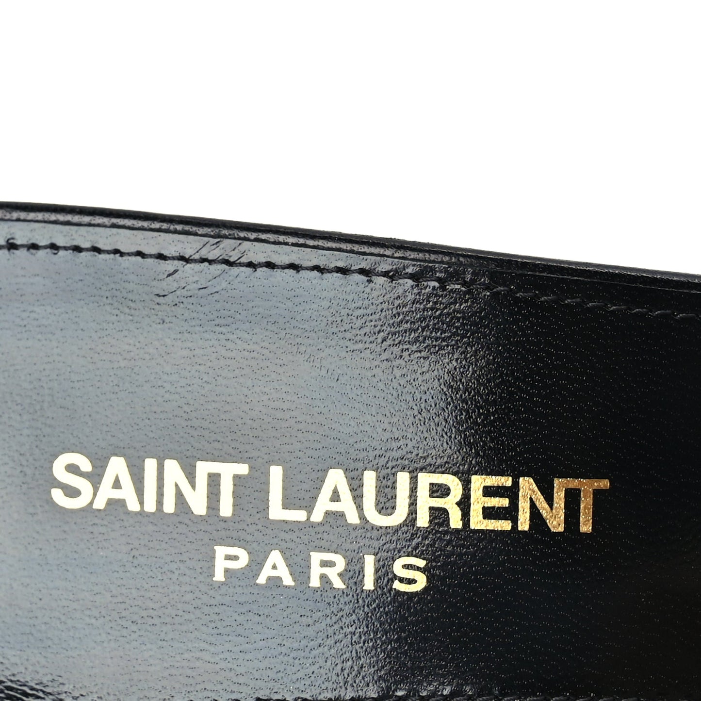 Saint Laurent Mesh Strass Giqua 95 Mule Sandals 38.5 Black