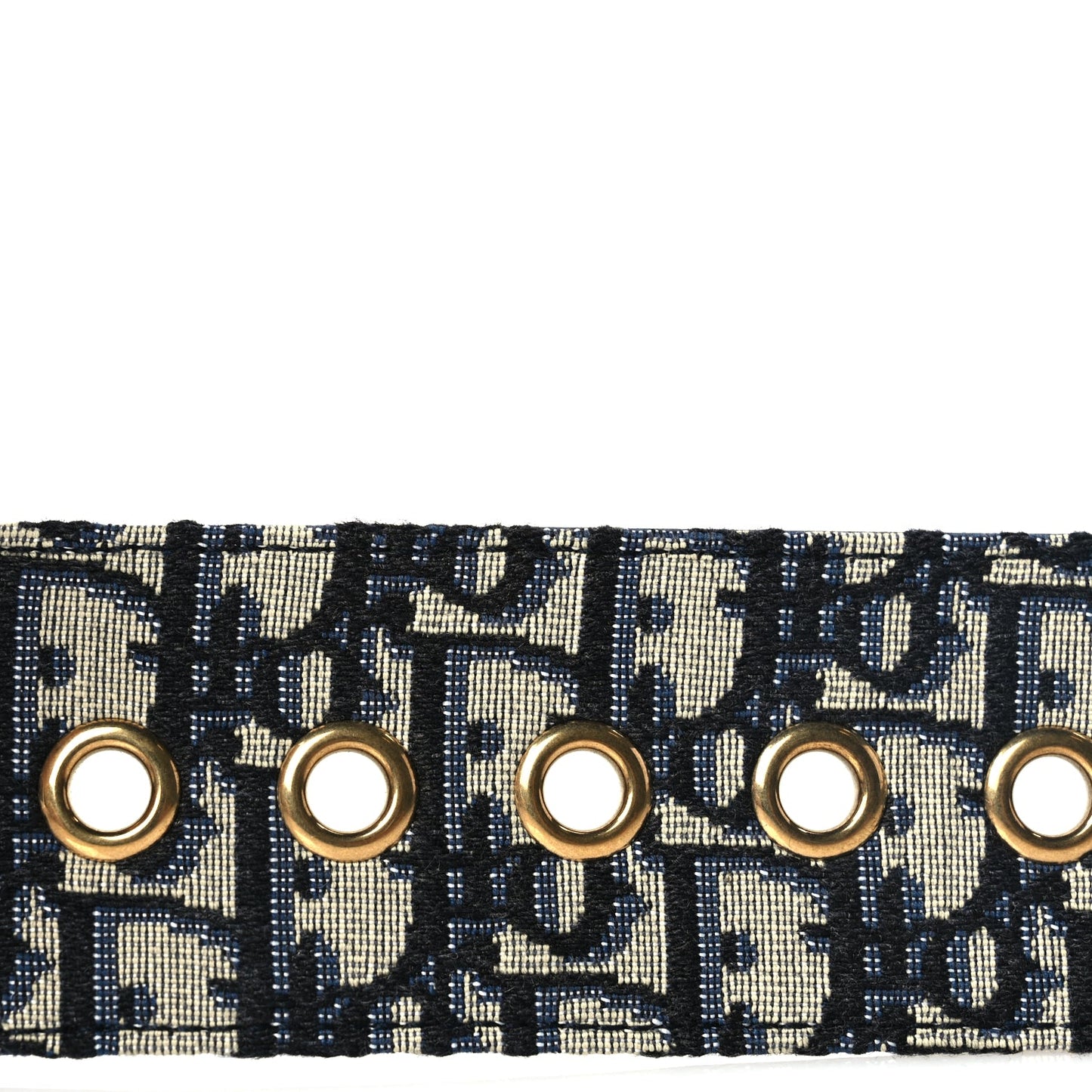 Christian Dior Oblique Diorquake Belt 75 Blue Multi