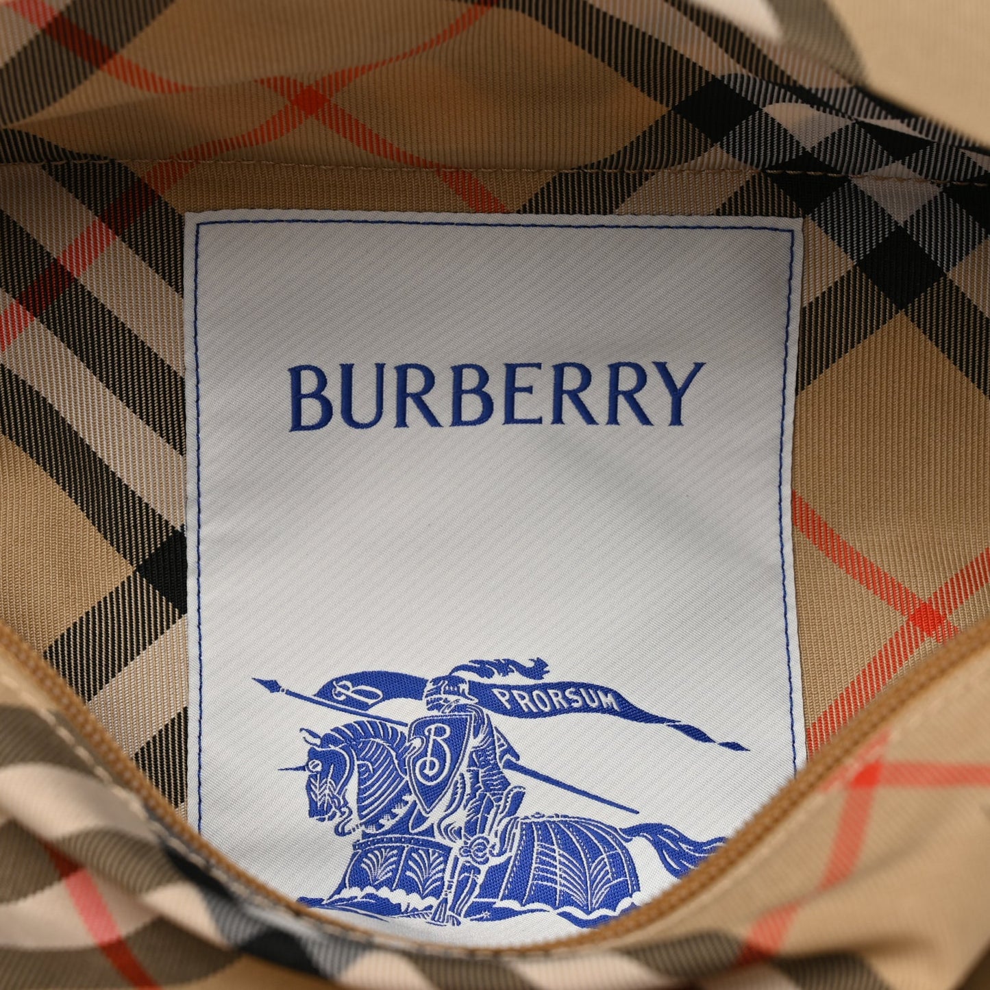 Burberry Canvas Check Belt Bag Black Sand Sand