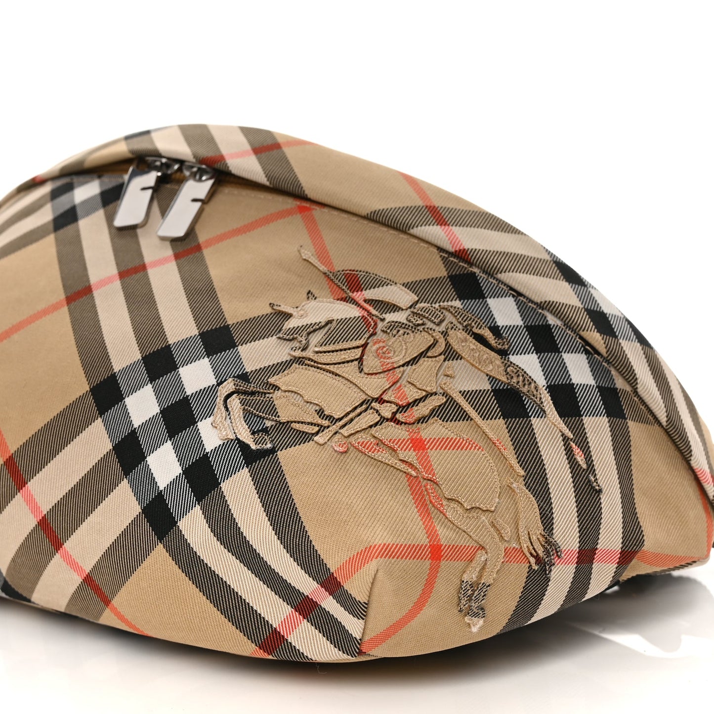 Burberry Canvas Check Belt Bag Black Sand Sand