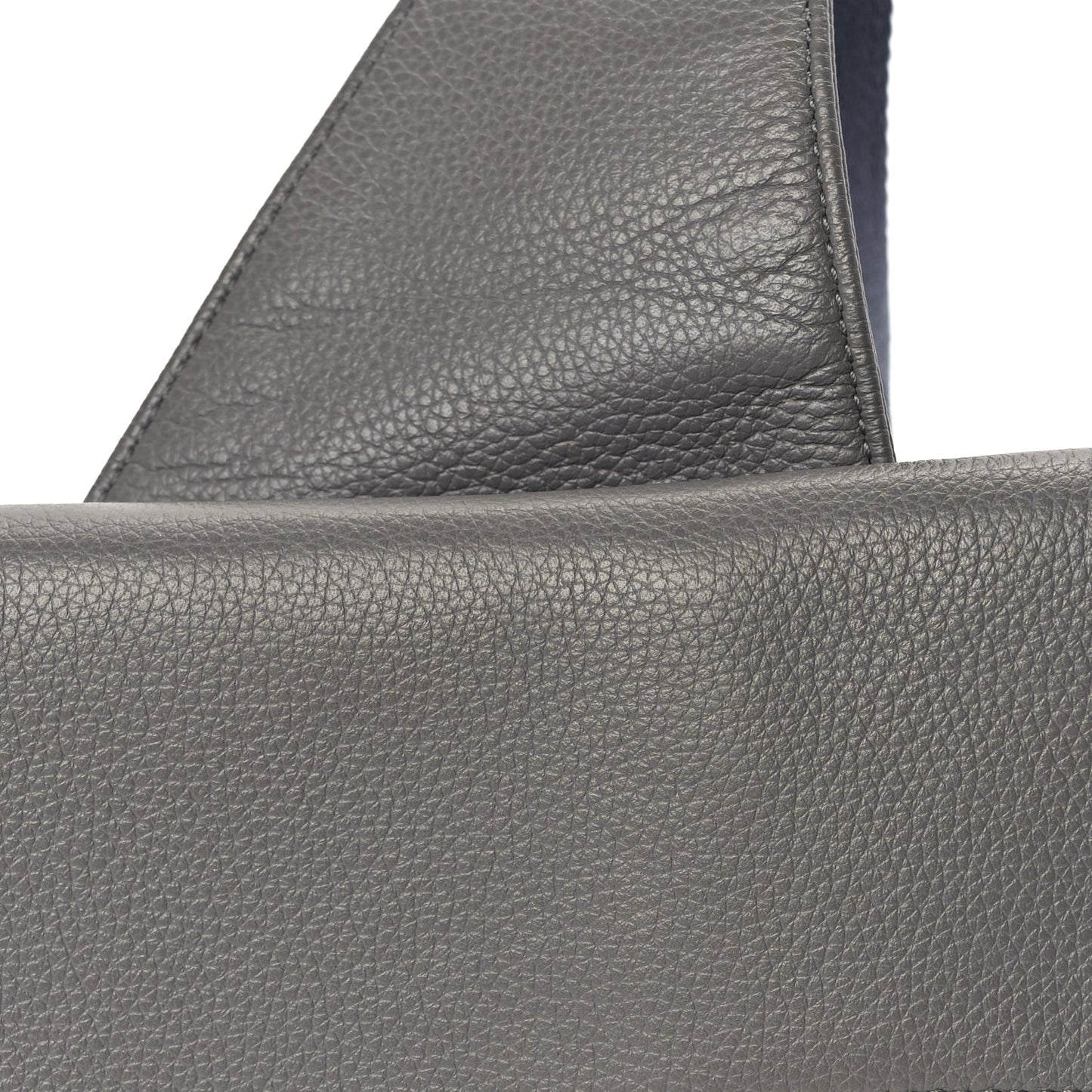 Christian Dior Grained Calfskin Mens Saddle Bag  Grey