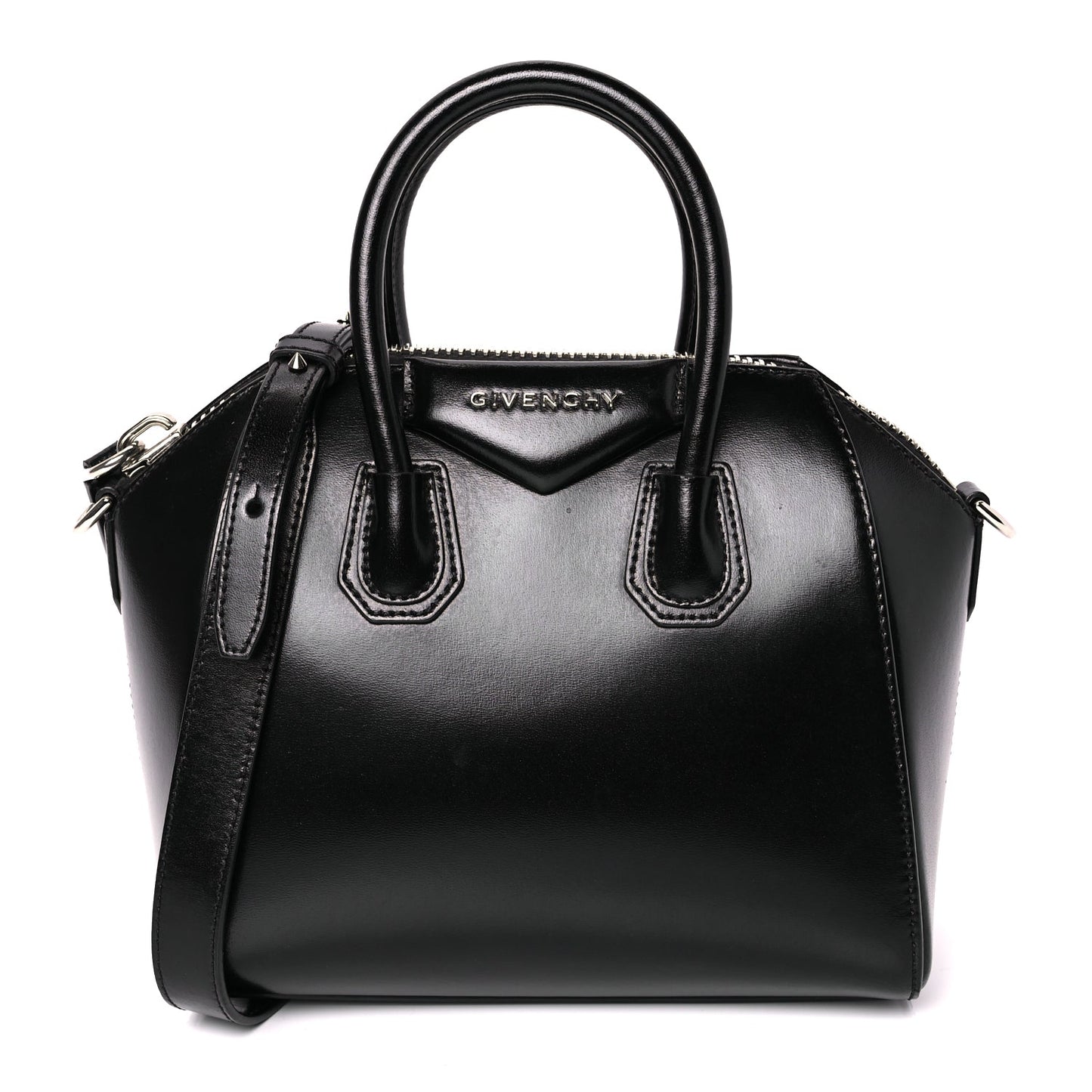 Givenchy Shiny Lord Calfskin Mini Antigona Black