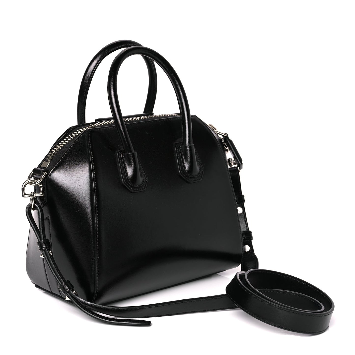 Givenchy Shiny Lord Calfskin Mini Antigona Black