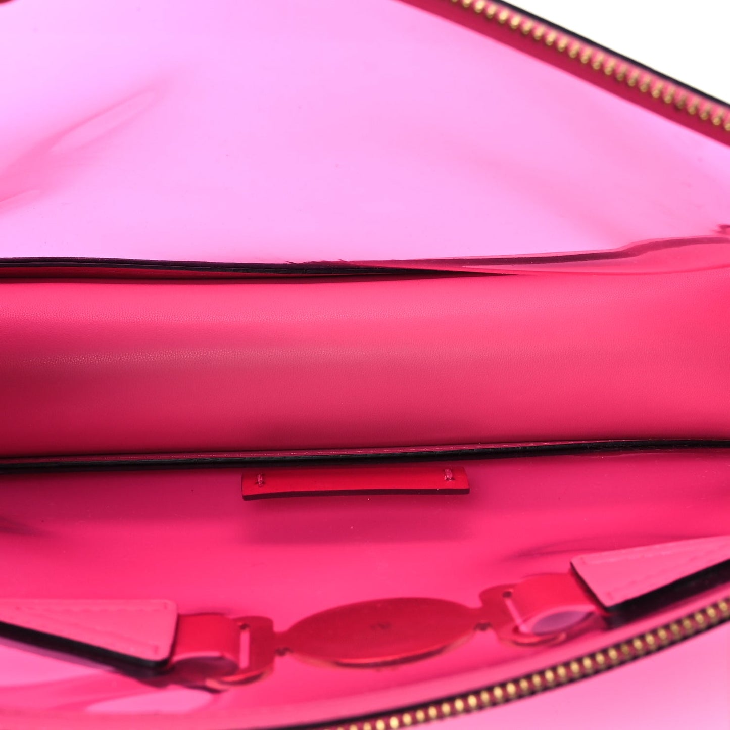 Versace PVC Medusa Clutch Fuschia