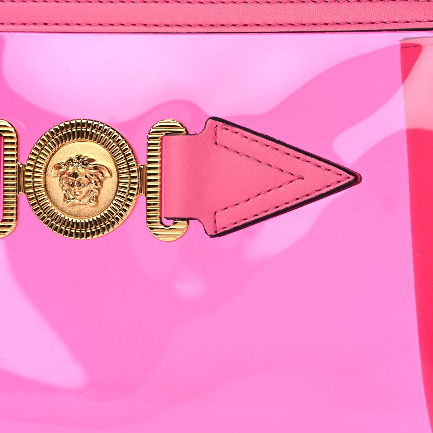 Versace PVC Medusa Clutch Fuschia