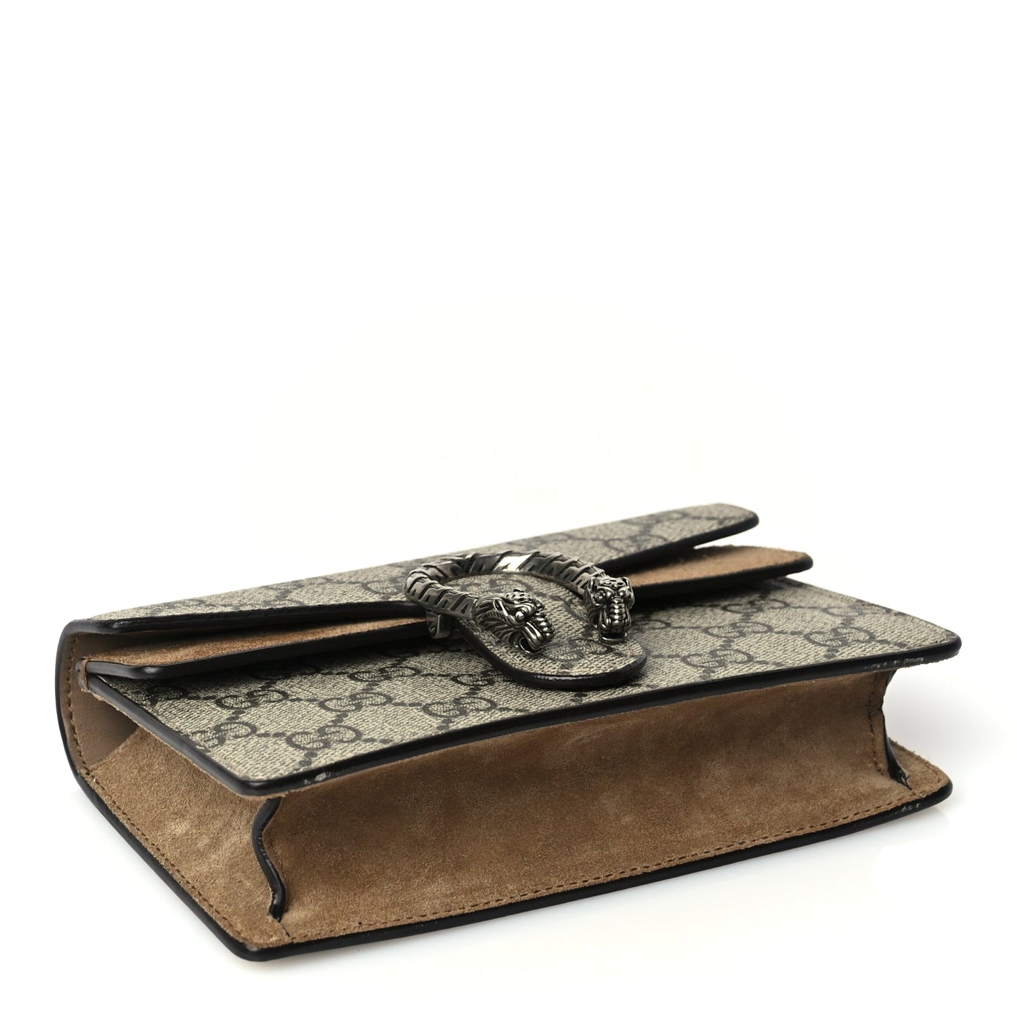 Gucci GG Supreme Monogram Super Mini Dionysus Shoulder Bag Taupe
