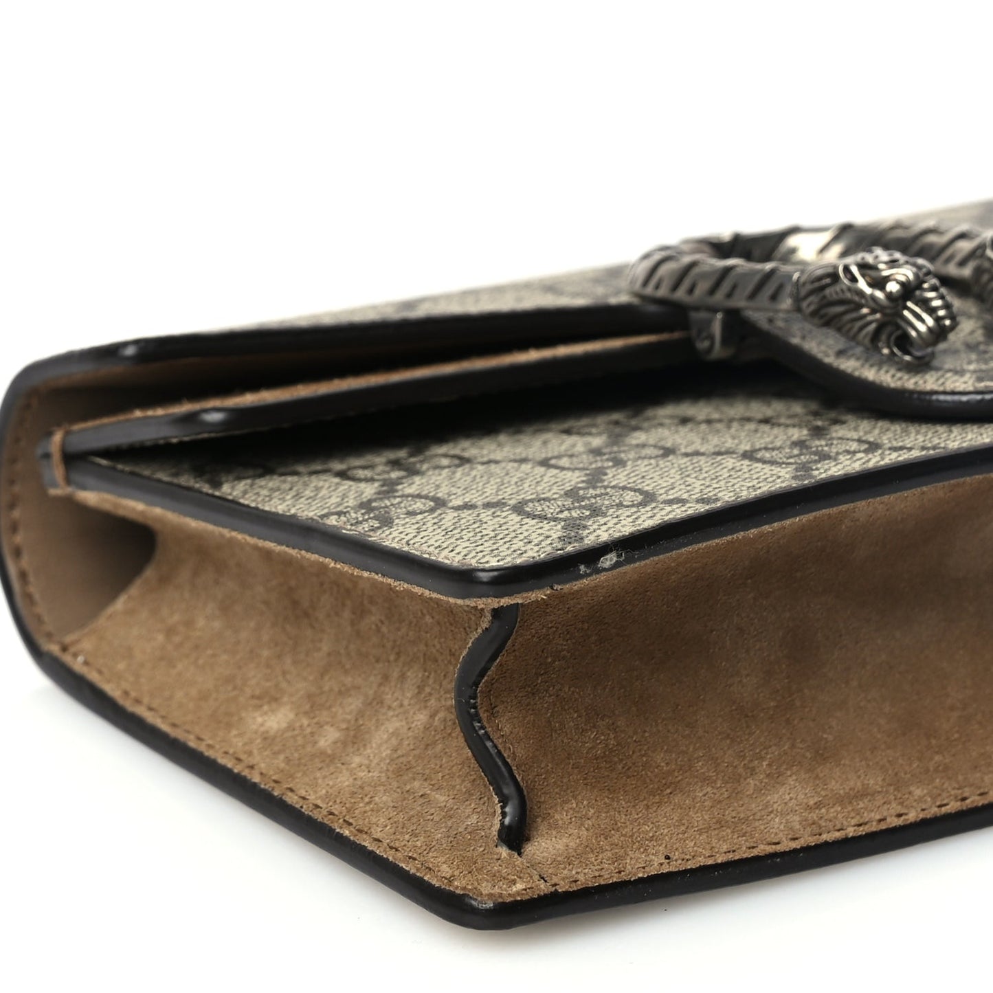 Gucci GG Supreme Monogram Super Mini Dionysus Shoulder Bag Taupe