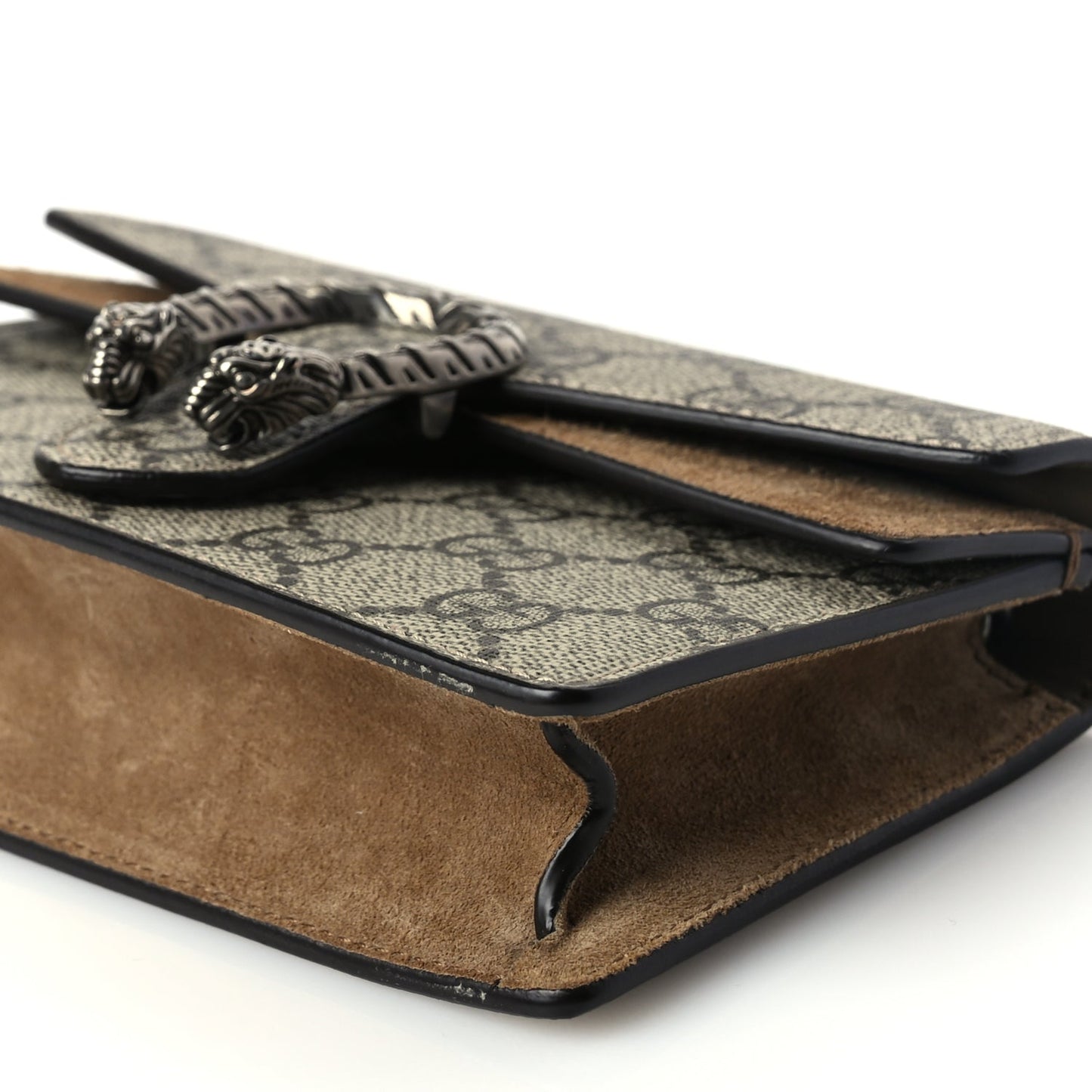 Gucci GG Supreme Monogram Super Mini Dionysus Shoulder Bag Taupe