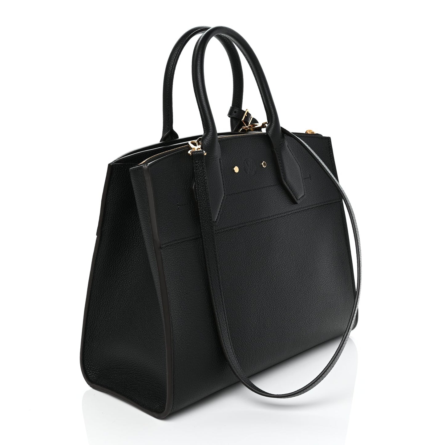 Louis Vuitton Taurillon City Steamer MM Black