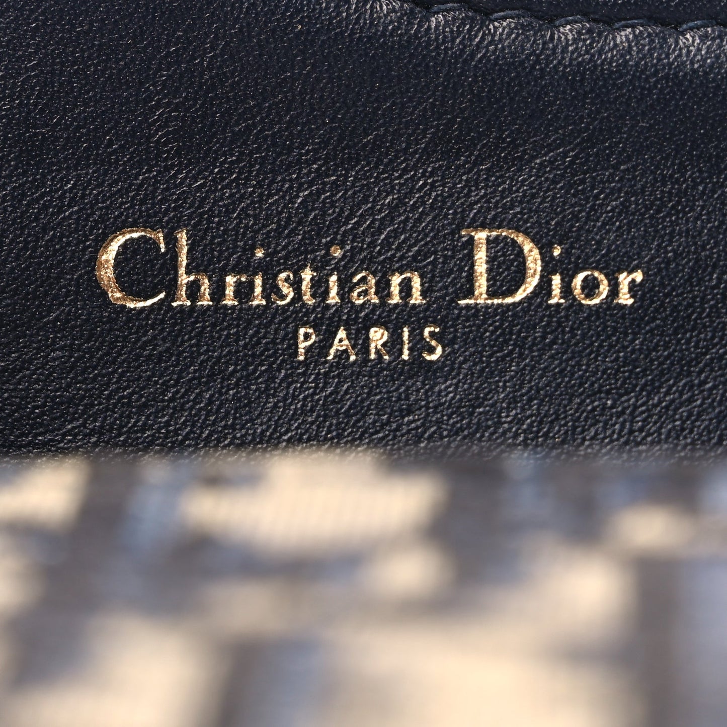 Christian Dior Oblique Saddle Card Holder Blue