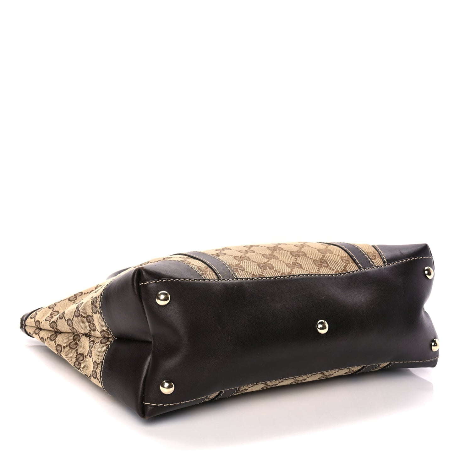 Gucci Monogram Small Lovely Heart Tote Dark Brown