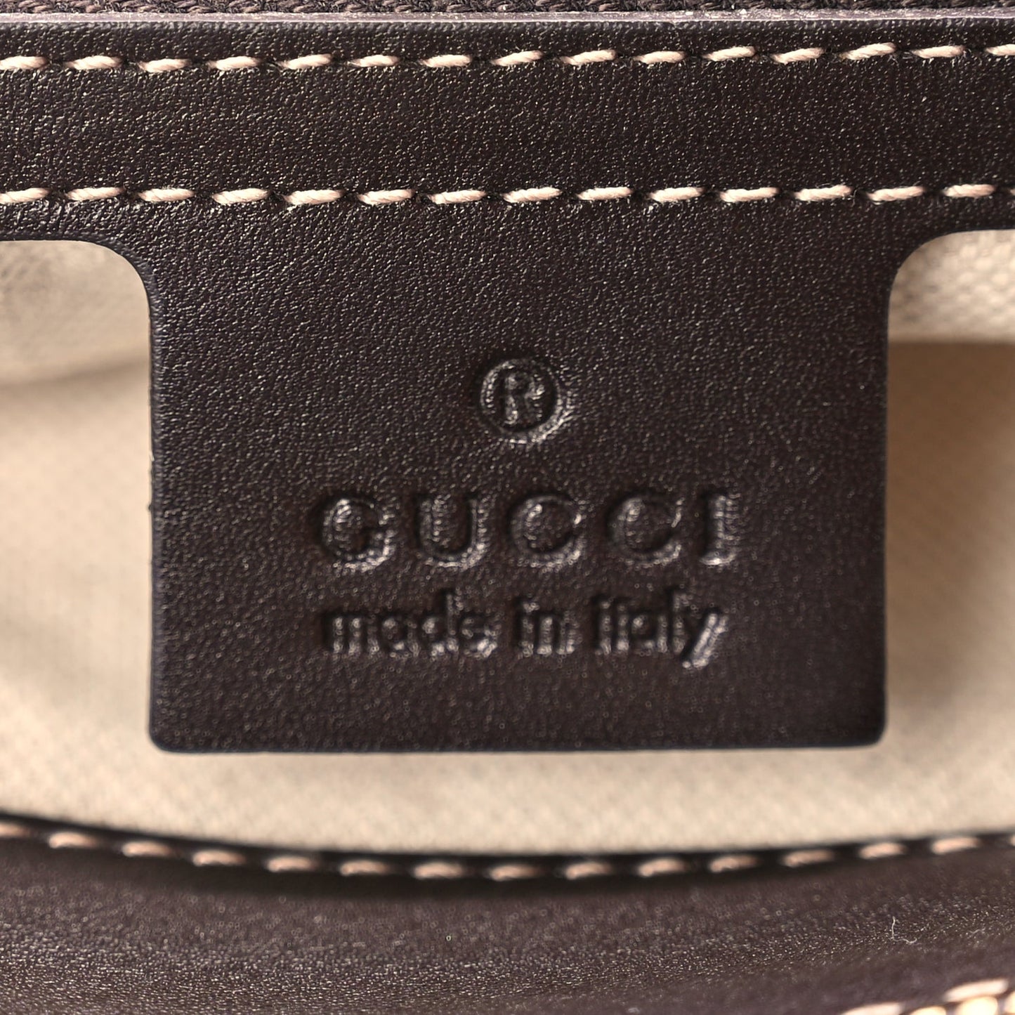 Gucci Monogram Small Lovely Heart Tote Dark Brown