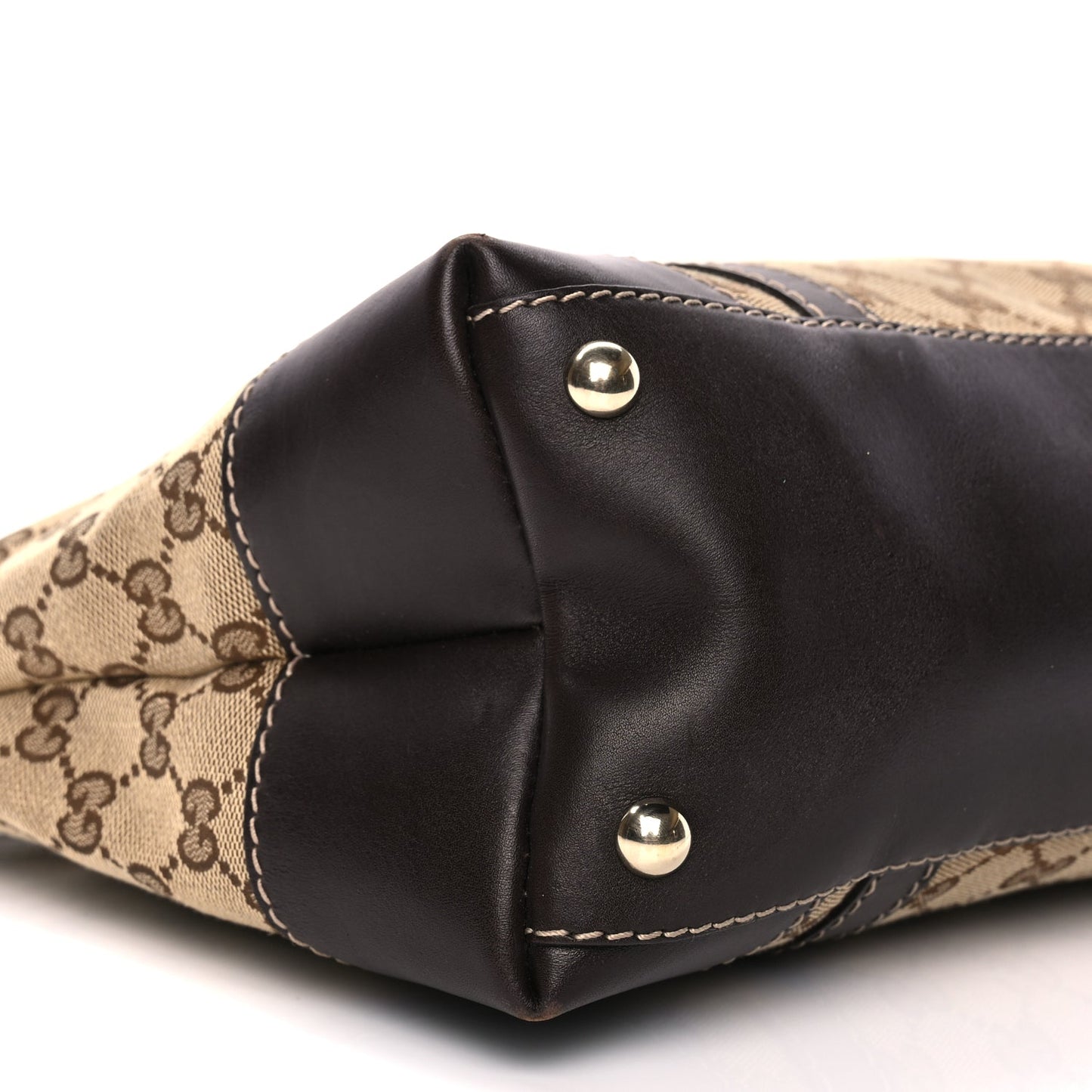 Gucci Monogram Small Lovely Heart Tote Dark Brown