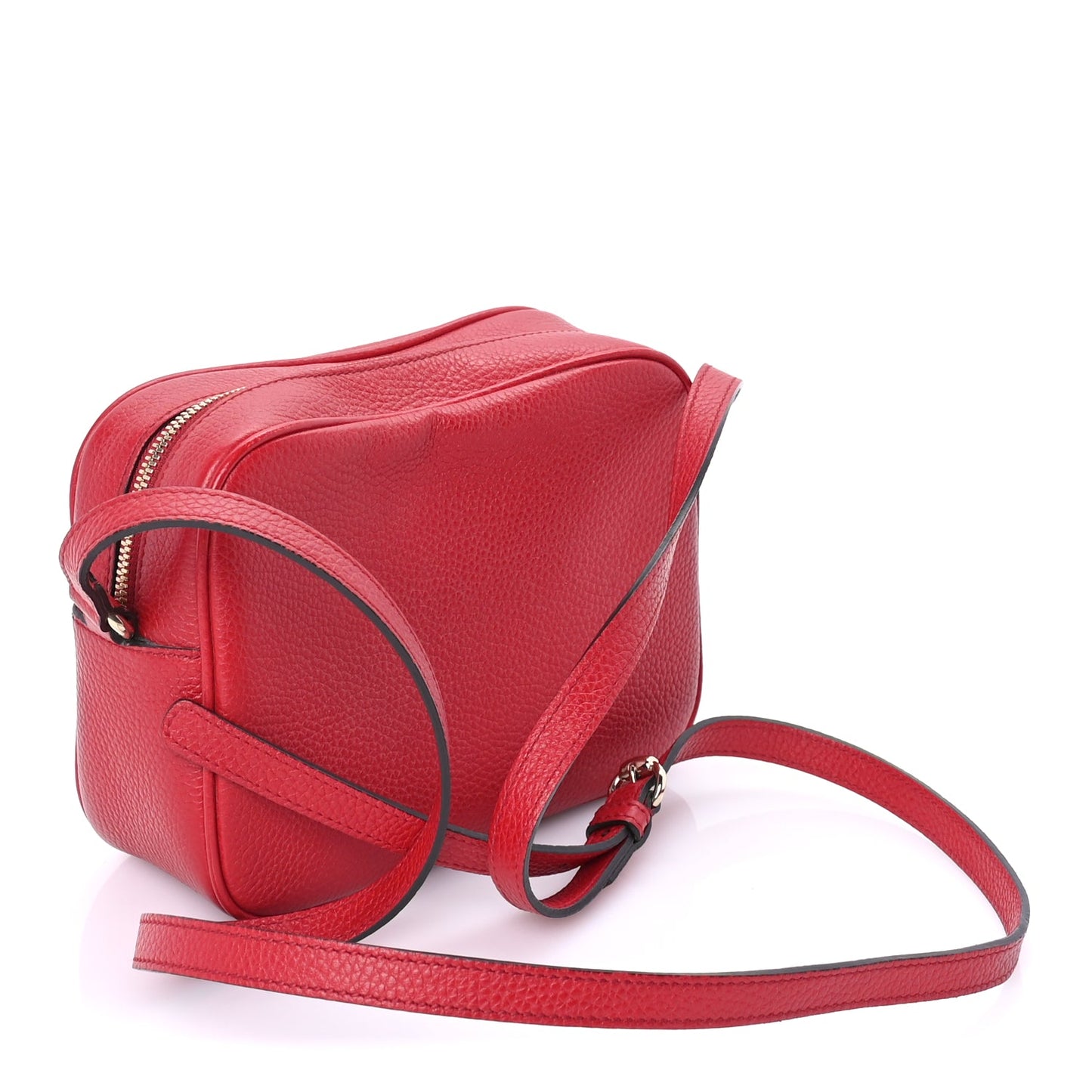 Gucci Calfskin Small Soho Disco Bag  Tabasco Red