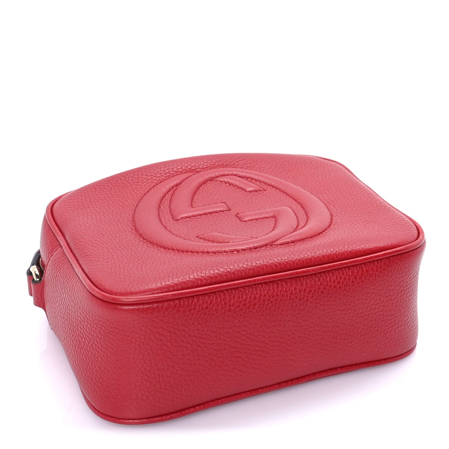 Gucci Calfskin Small Soho Disco Bag  Tabasco Red