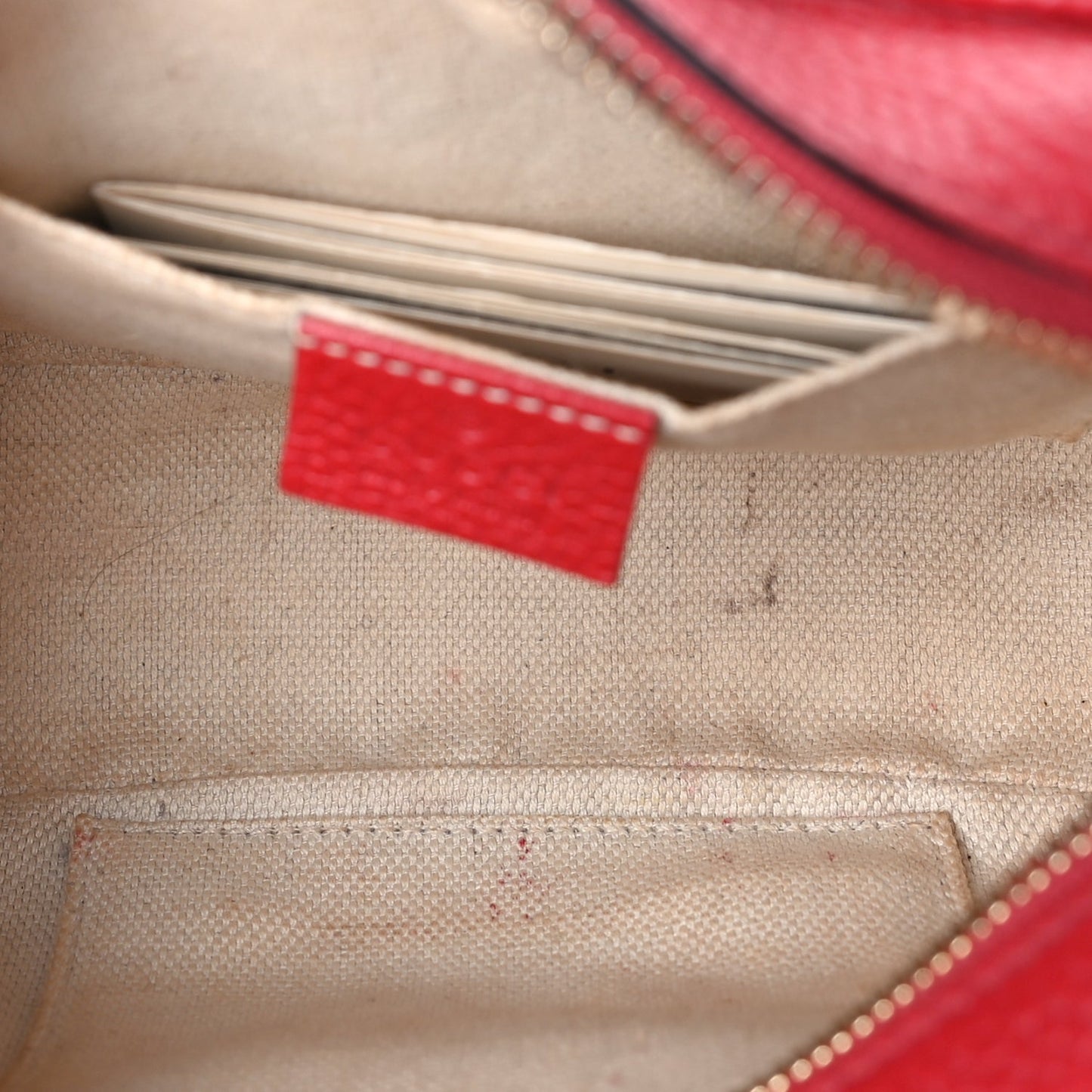 Gucci Calfskin Small Soho Disco Bag  Tabasco Red