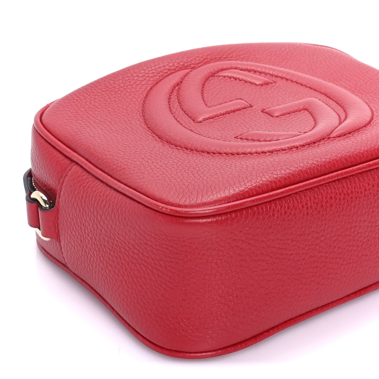 Gucci Calfskin Small Soho Disco Bag  Tabasco Red