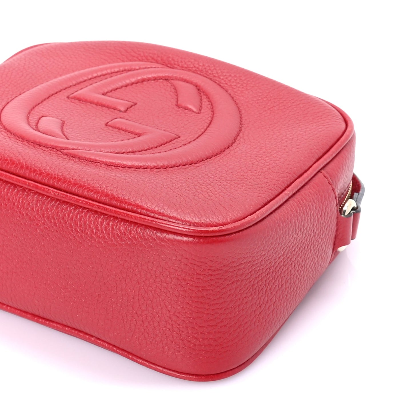 Gucci Calfskin Small Soho Disco Bag  Tabasco Red