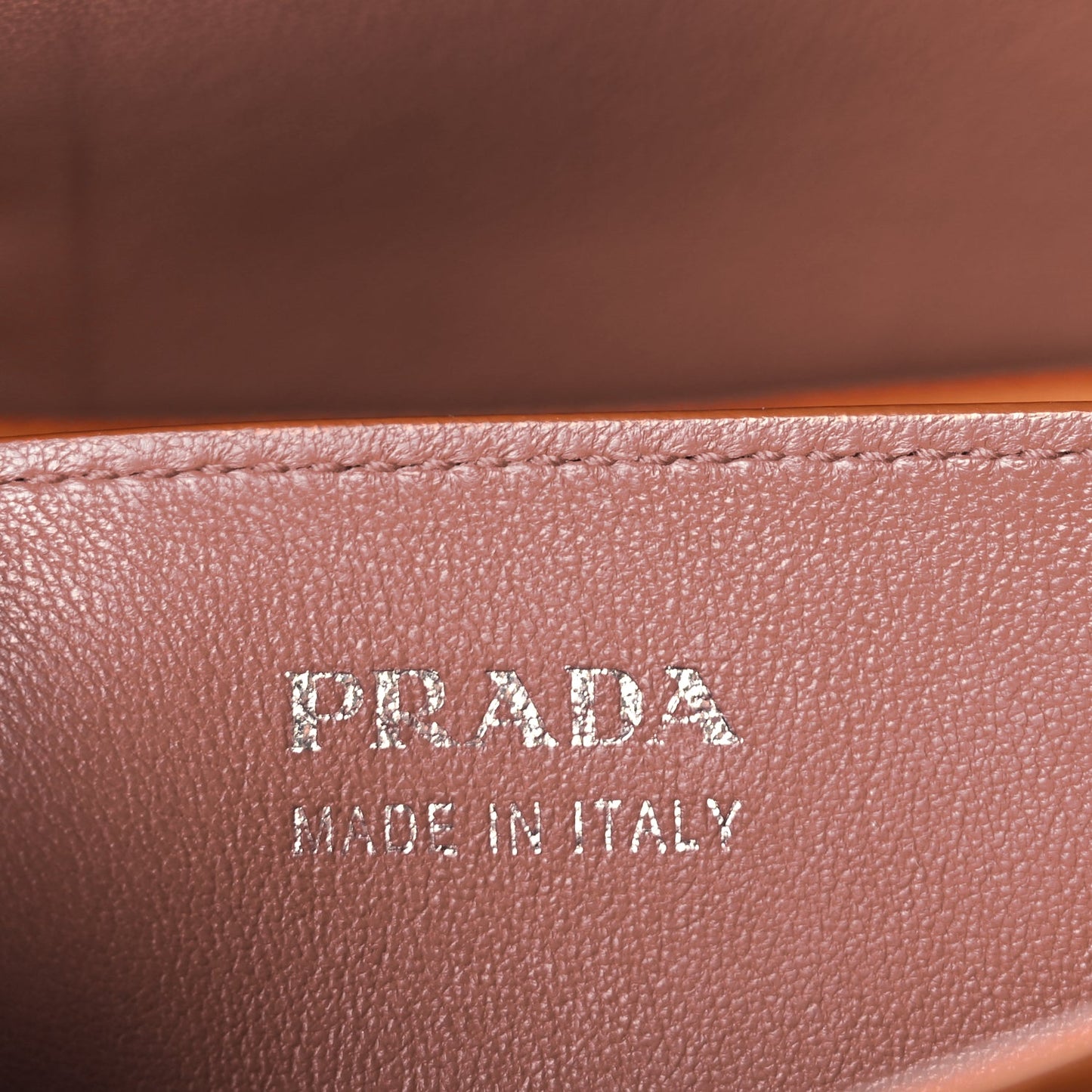 Prada Saffiano Cuir Large Double Bag Caramel Fuoco