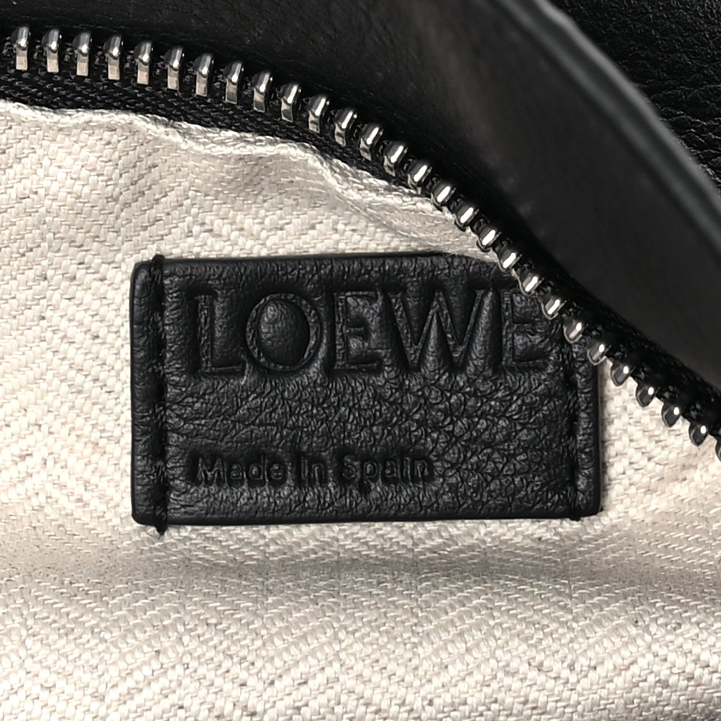 Loewe Calfskin Small Puzzle Bag  Black