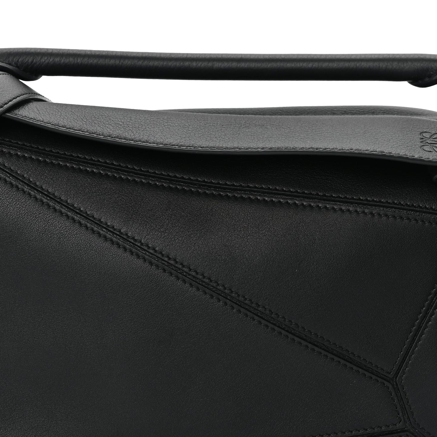 Loewe Calfskin Small Puzzle Bag  Black