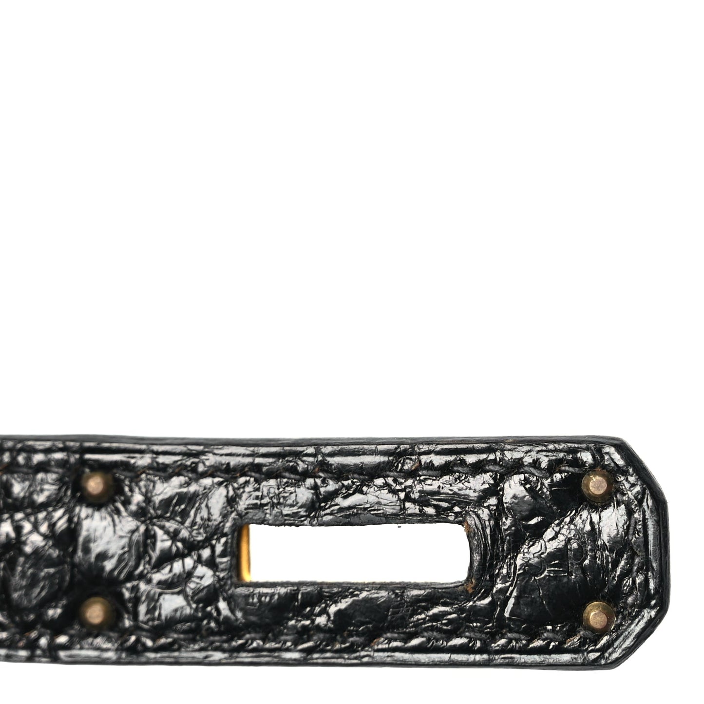 Hermes Shiny Alligator Kelly Sellier 28 Black