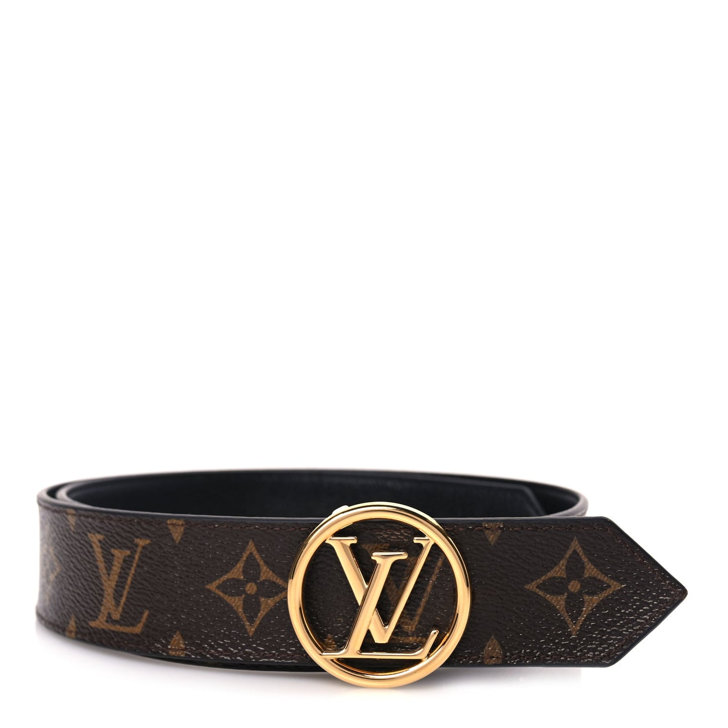 Louis Vuitton Monogram LV Circle 35mm Reversible Belt 75 30 Black