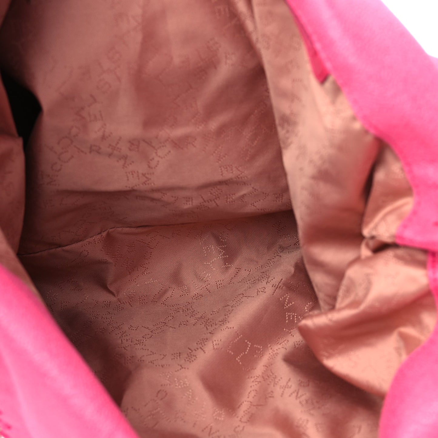 Stella McCartney Shaggy Deer Falabella Fold Over Tote  Hot Pink