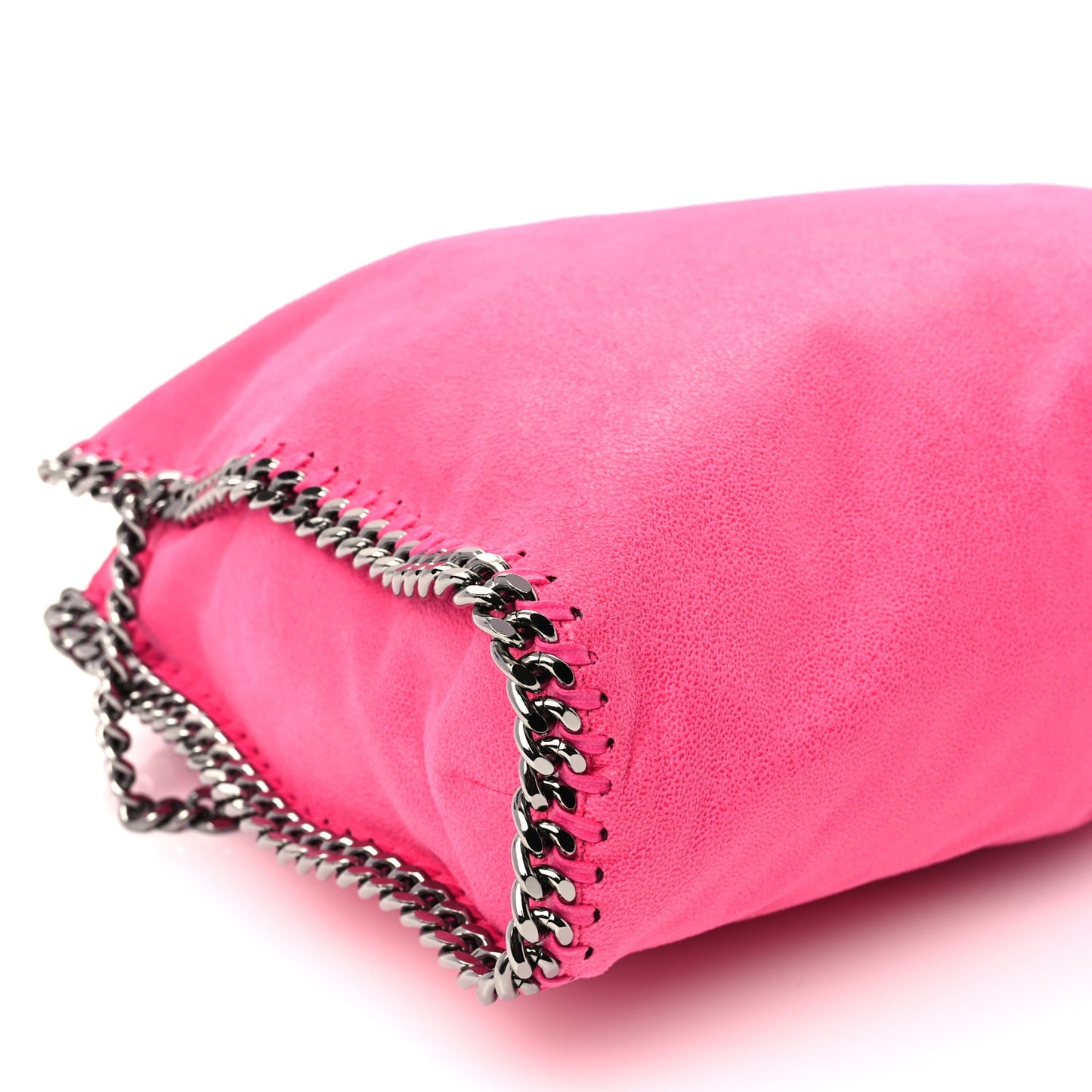 Stella McCartney Shaggy Deer Falabella Fold Over Tote  Hot Pink