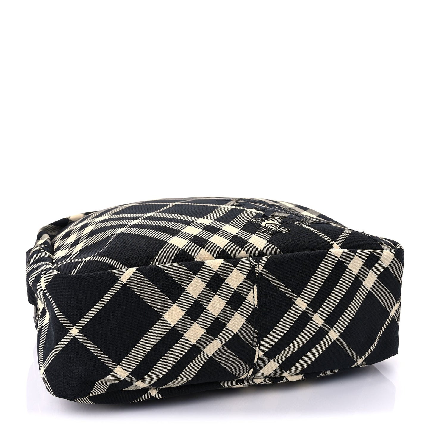 Burberry Canvas Check EKD-applique Crossbody Bag Black Calico