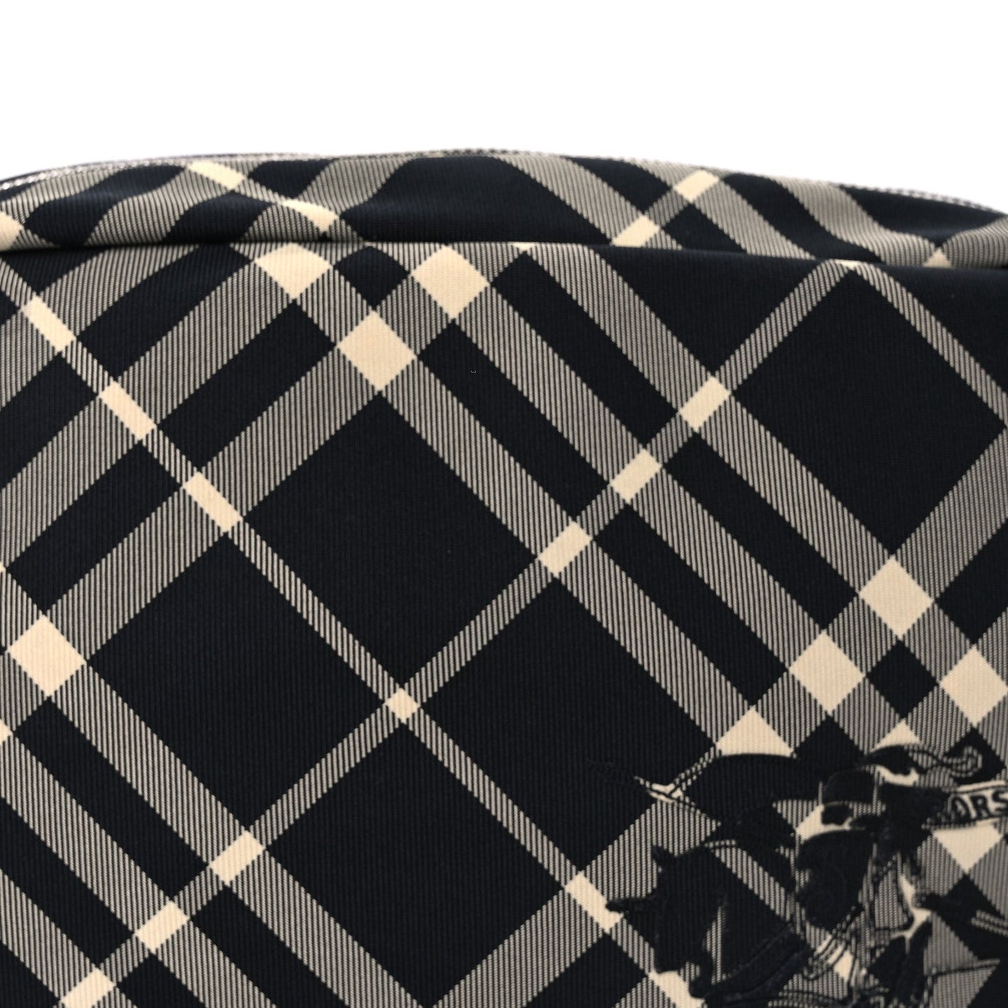 Burberry Canvas Check EKD-applique Crossbody Bag Black Calico